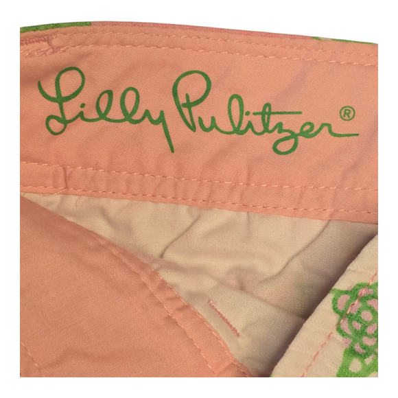 Lilly Pulitzer The Callahan Shorts Womens 0 Pink/Green Butterfly Floral Print - Picture 3 of 10